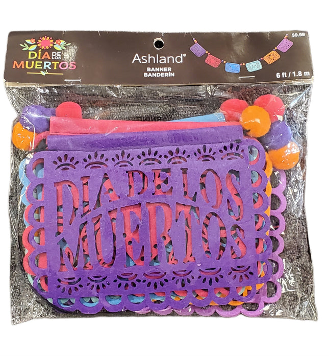 Ashland Dia de Los Muertos 6ft Halloween Banner