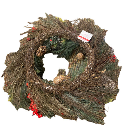 Ashland Christmas Pinecone & Pine Decorative Wreath 18in