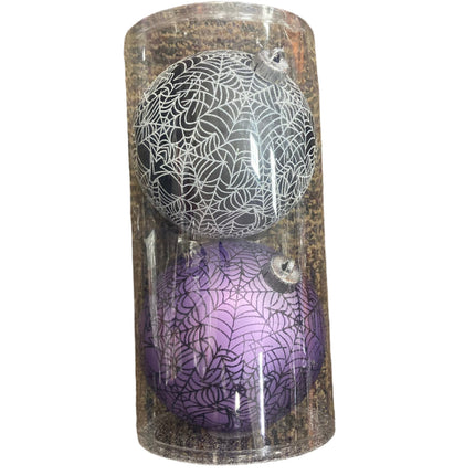 Ashland Halloween Spiderweb Ornaments 6in
