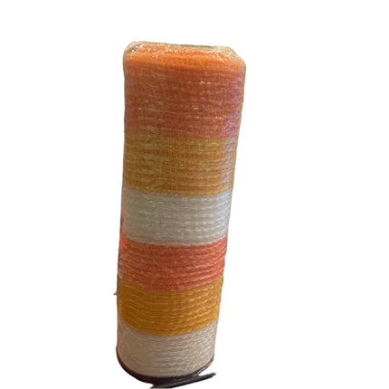 Celebrate it Halloween Candy Corn Color Mesh 9.5inx19ft