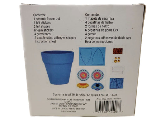 Creatology Dia De Los Muertos Flower Pot Craft Kit Brand New