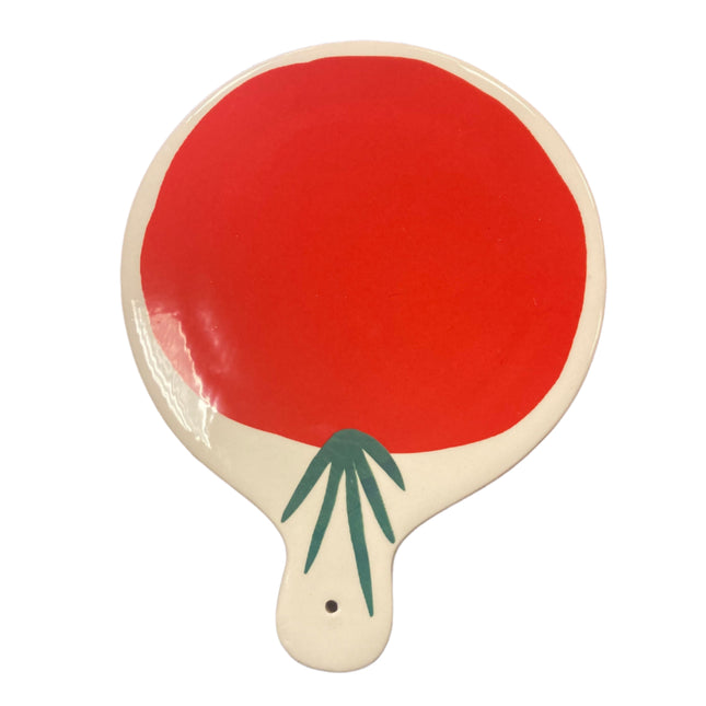 Ashland Fall Ceramic Tomato Plate 10x8in