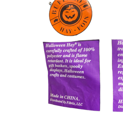 Buffalo Halloween Hay for Crafts and Costumes Black