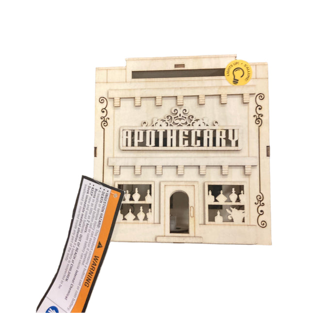 Make Market Halloween Apothecary 3D Light Up House 6x5.5in