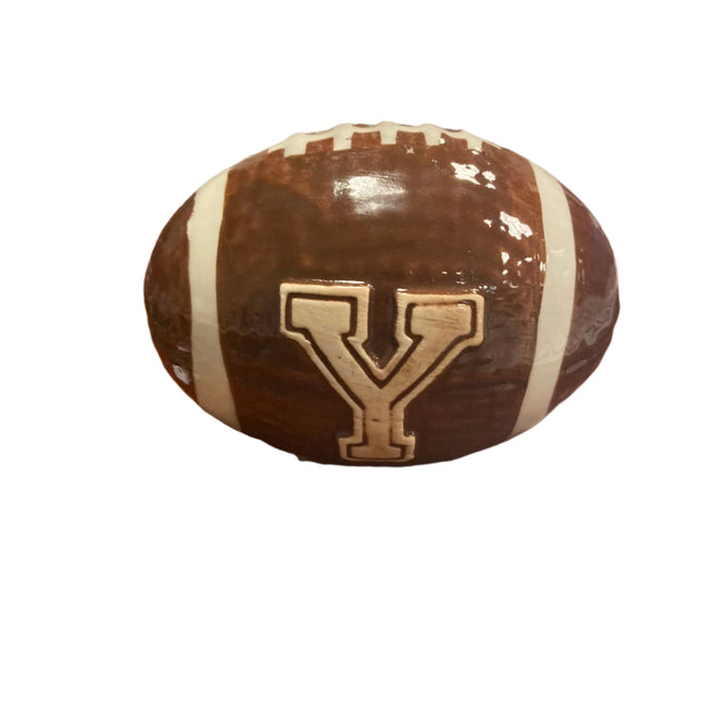 Celebrate it Ceramic Football Letter Y 4x3in