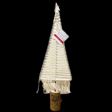 Cream-Colored Macrame Tree for Home Decor