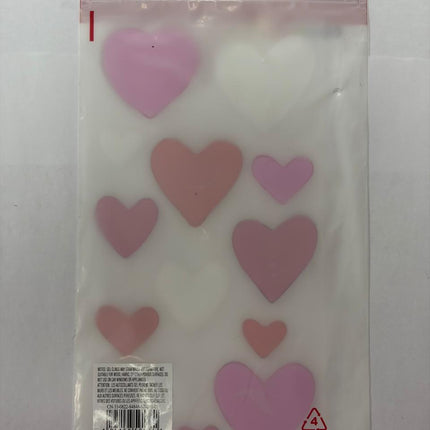 VALENTINE'S DAY WINDOW CLINGS GEL 13-PC
