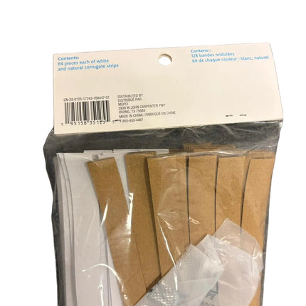 Corrugated Paper Strips – 128 Pieces