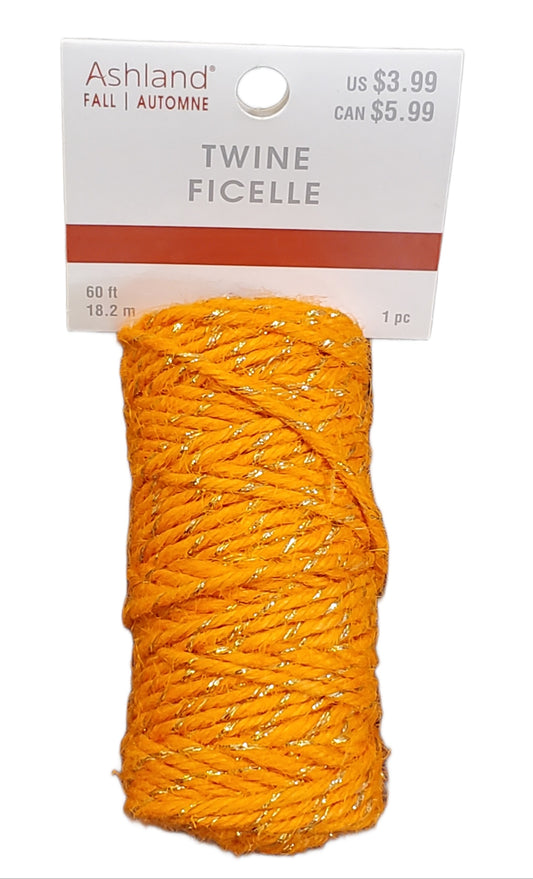 ASHLAND, FALL, TWINE, ORANGE AND GOLD, 60 FEET