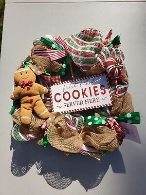 Fresh Baked Gingerbread Cookie Christmas Wreath