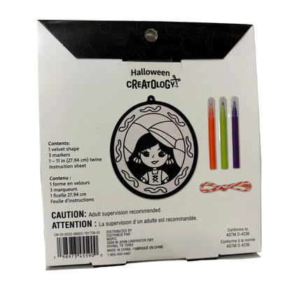 Halloween Creatology Velvet Poster Ornament Craft Kit