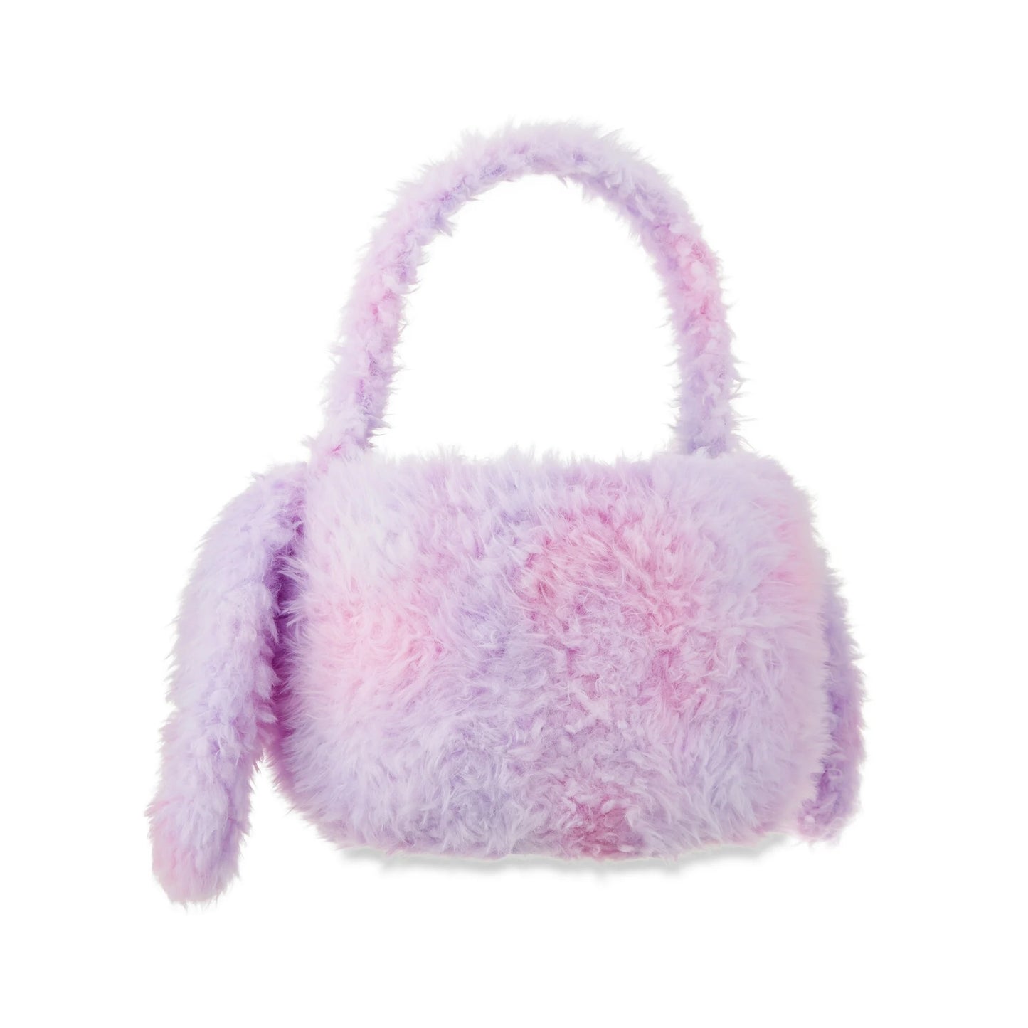 Easter Purple Plush Bunny Basket, 12 in x 12 in