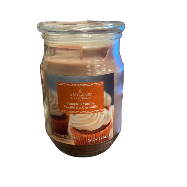 Ashland Fall Pumpkin Vanilla Scented Candle 17OZ 6x4in