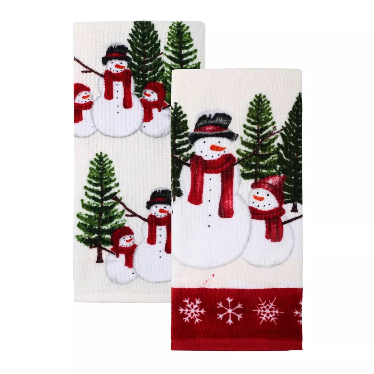 St. Nicholas Square Christmas Snowman Kitchen Towel 2-pk.