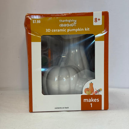 Thanksgiving 3D Ceramic Pumpkin Paint Kit