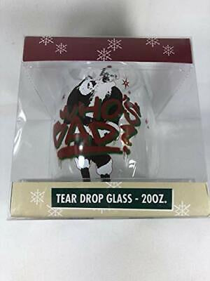 BAD SANTA Tear Drop 20 oz Drinking Glass Tumbler