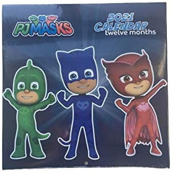 PJ Masks Twelve Month Wall Calendar with BONUS Pop-Outz Take-n-play Toy