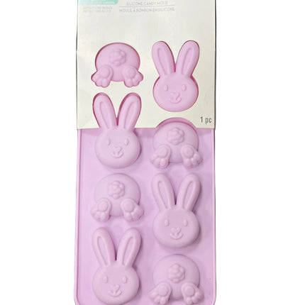 Celebrate It Easter Silicone Candy Mold – Bunny Faces & Bunny Bottoms