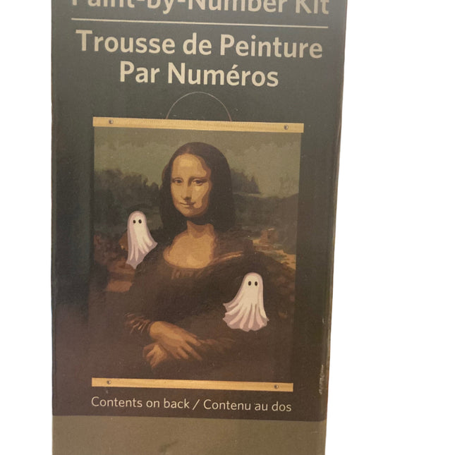 Artist’s Loft Halloween Mona Lisa and Ghosts Painting Craft Wall Decor 16x20in