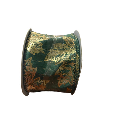 Celebrate it Fall Leaf Wired Ribbon 2.5inx20ft