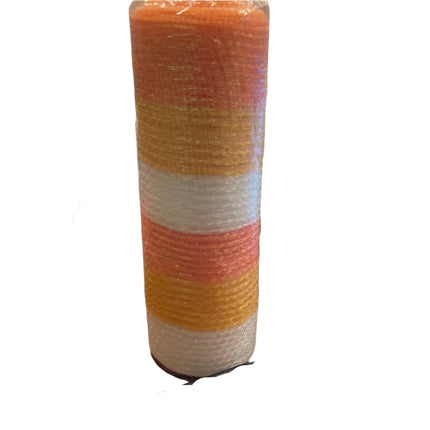Celebrate it Halloween Candy Corn Color Mesh 9.5inx19ft