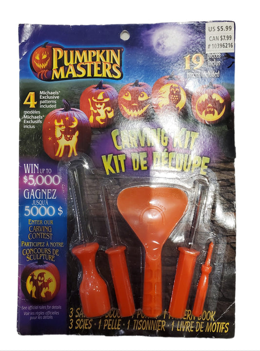 PUMPKIN MASTERS PUMKIN CARVING KIT WITH 4 EXCLUSIVED PATTERNS