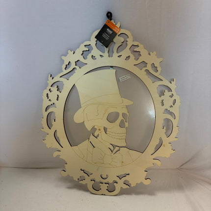 Halloween Skeleton Portrait Wall Frame 16 x 13 in