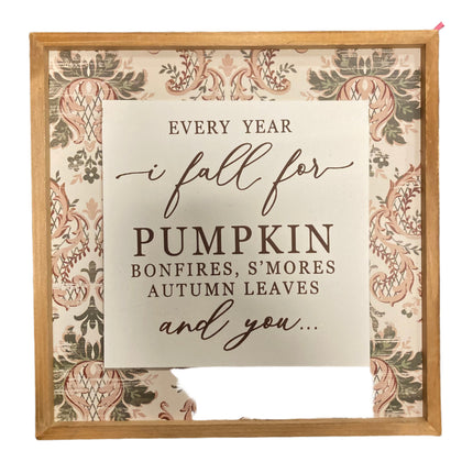 Ashland Fall Pumpkin Love Sign 13x13in