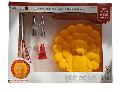 cake baking kit with a turkey-shape