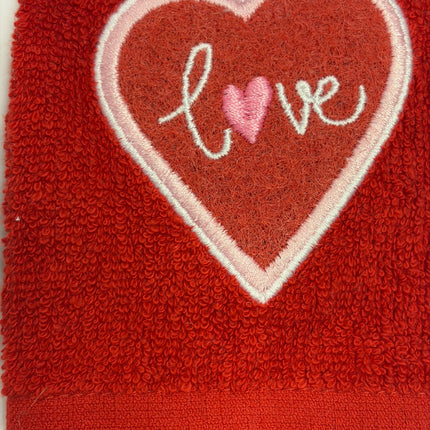 Celebrate It Valentine Love Scrubber Dish Cloth