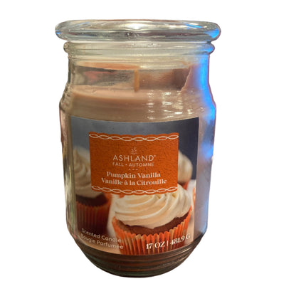 Ashland Fall Pumpkin Vanilla Scented Candle 17OZ 6x4in