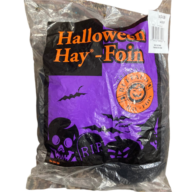 Buffalo Halloween Hay for Crafts and Costumes Black