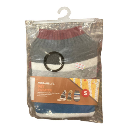 Vibrant Life Colorful Spoiled Pet Sweater 13in 10-20LB S