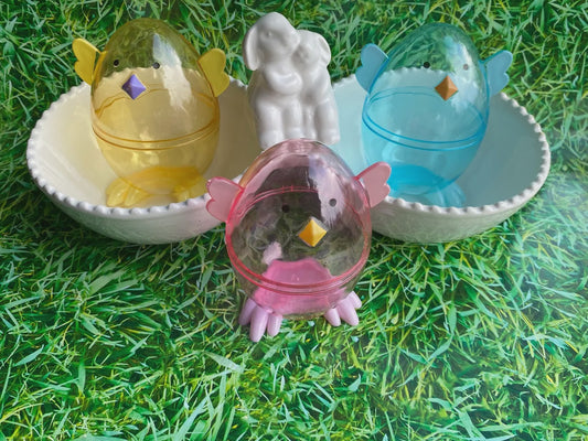 Plastic Chick Easter Eggs by Creatology, 3 packages 9 Eggs Total