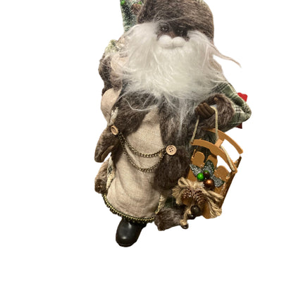 Ashland Christmas Green Clothes Santa Decoration 17 in