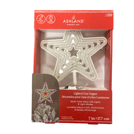 Ashland Christmas Lighted Tree Topper Star 7in