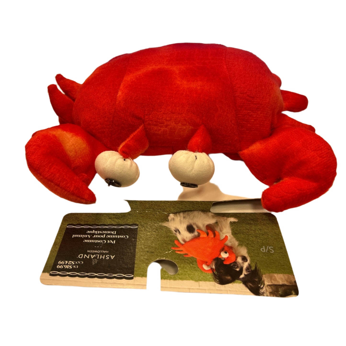 Ashland Halloween Crab Pet Costume Size Small 12-13in neck, 14-18 in chest