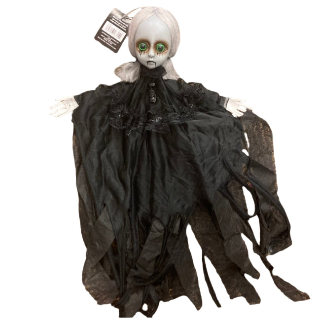 Ashland Halloween Grey Hair Hanging Doll Decoration 19in