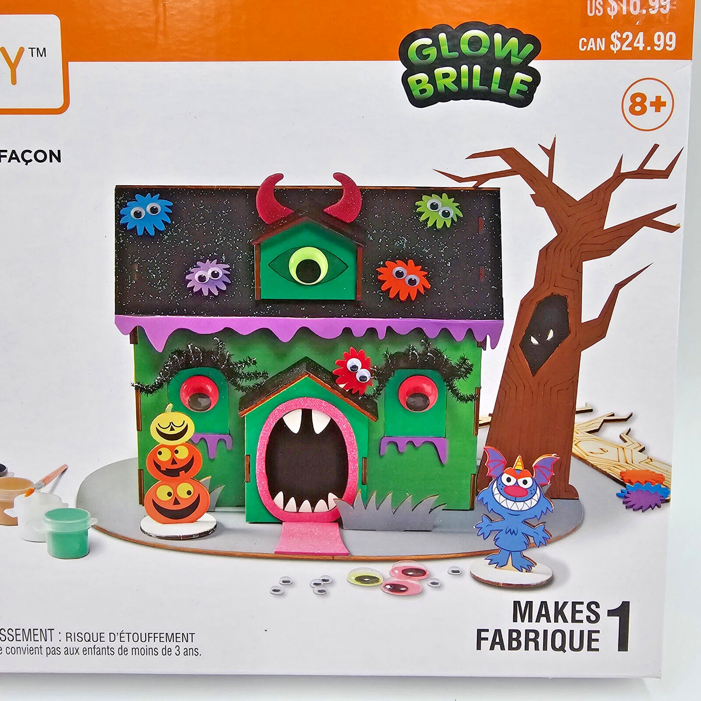 Creatology Color Your Way Glow 3D Figure Craft Kit ~ Halloween Monster House NEW