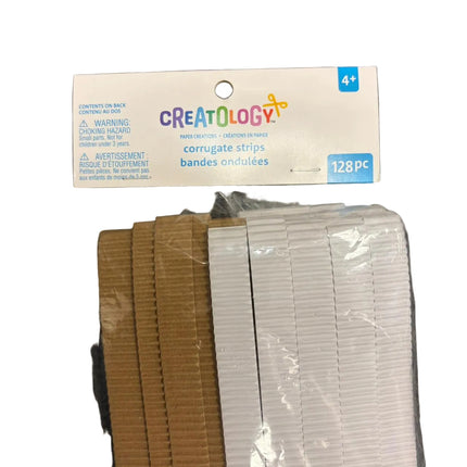 Corrugated Paper Strips – 128 Pieces