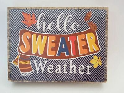 "Hello Sweater Weather" Autumn Tabletop Decor