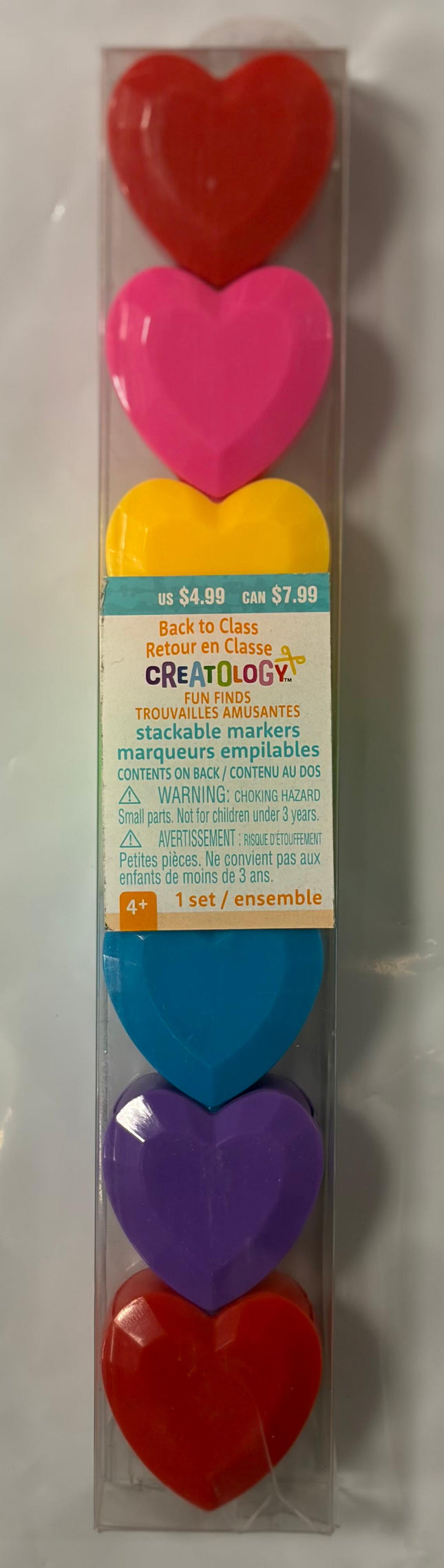 Creatology 6 Stackable Heart Markers