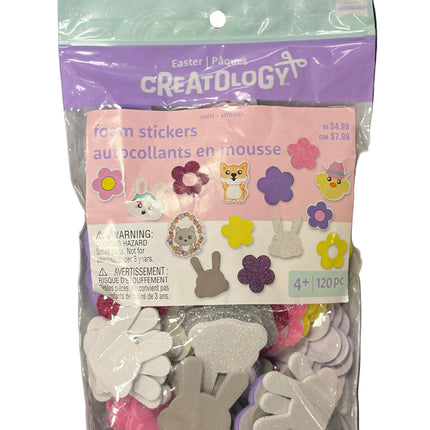 Creatology Easter Foam Stickers – 120‑Piece Assorted Shapes