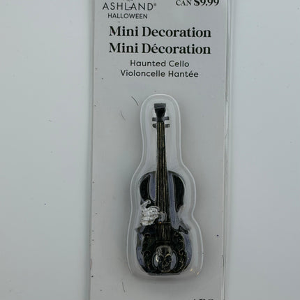 Mini Haunted Cello Halloween Decoration