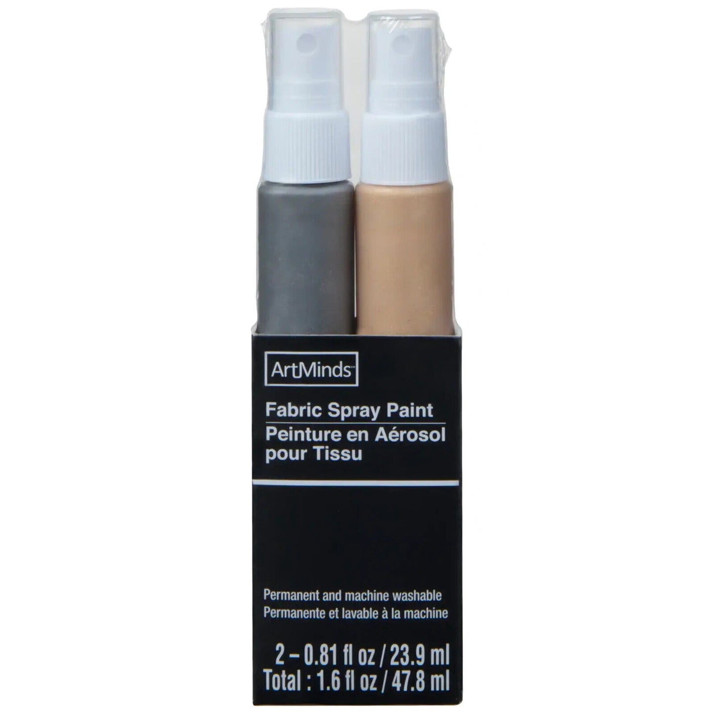 Artminds Fabric Spray Paint - 2 Pack - Metallic Gold and Metallic Silver - New!