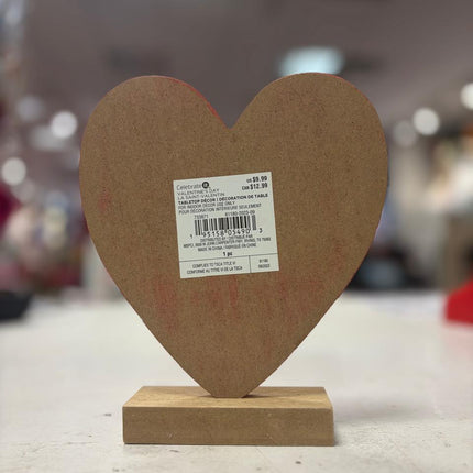 Red Heart Tabletop Sign – “Be Mine” Valentine’s Day Décor By Celebrate It