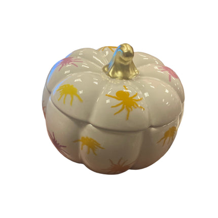Ashland Halloween Spider Ceramic Bowl with Lid 6x4in
