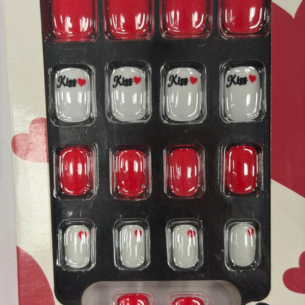 Kiss Valentine’s Day Press-On Nails- 18 Press On Nails