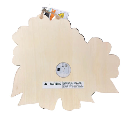 Make Market DIY LED Plywood Décor – Triple Flower (10" H × 9" W, Wall‑Hangable)