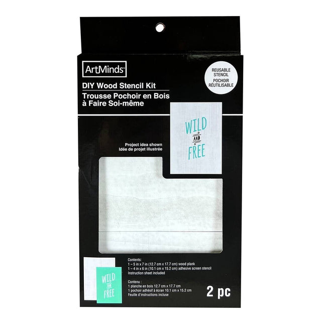 Wild and Free DIY Wood Stencil Kit 5"x7"